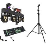 EUROLITE Set LED KLS Scan Next FX Kompakt-Lichtset + Controller + Stativ (20000851)