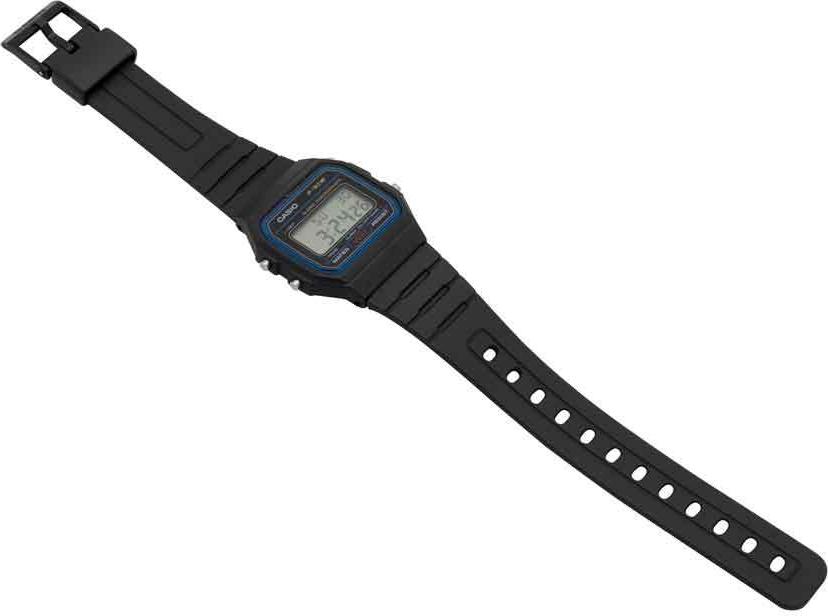 Casio F-91W-1YEG Unisex Digital Armbanduhr schwarz - Klassiker mit Stoppuhr & Alarm