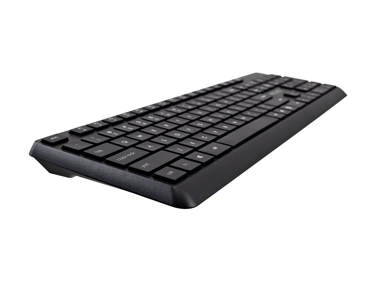 V7 CKW350US Kabelloses Tastatur-Maus-Set QWERTY US Schwarz