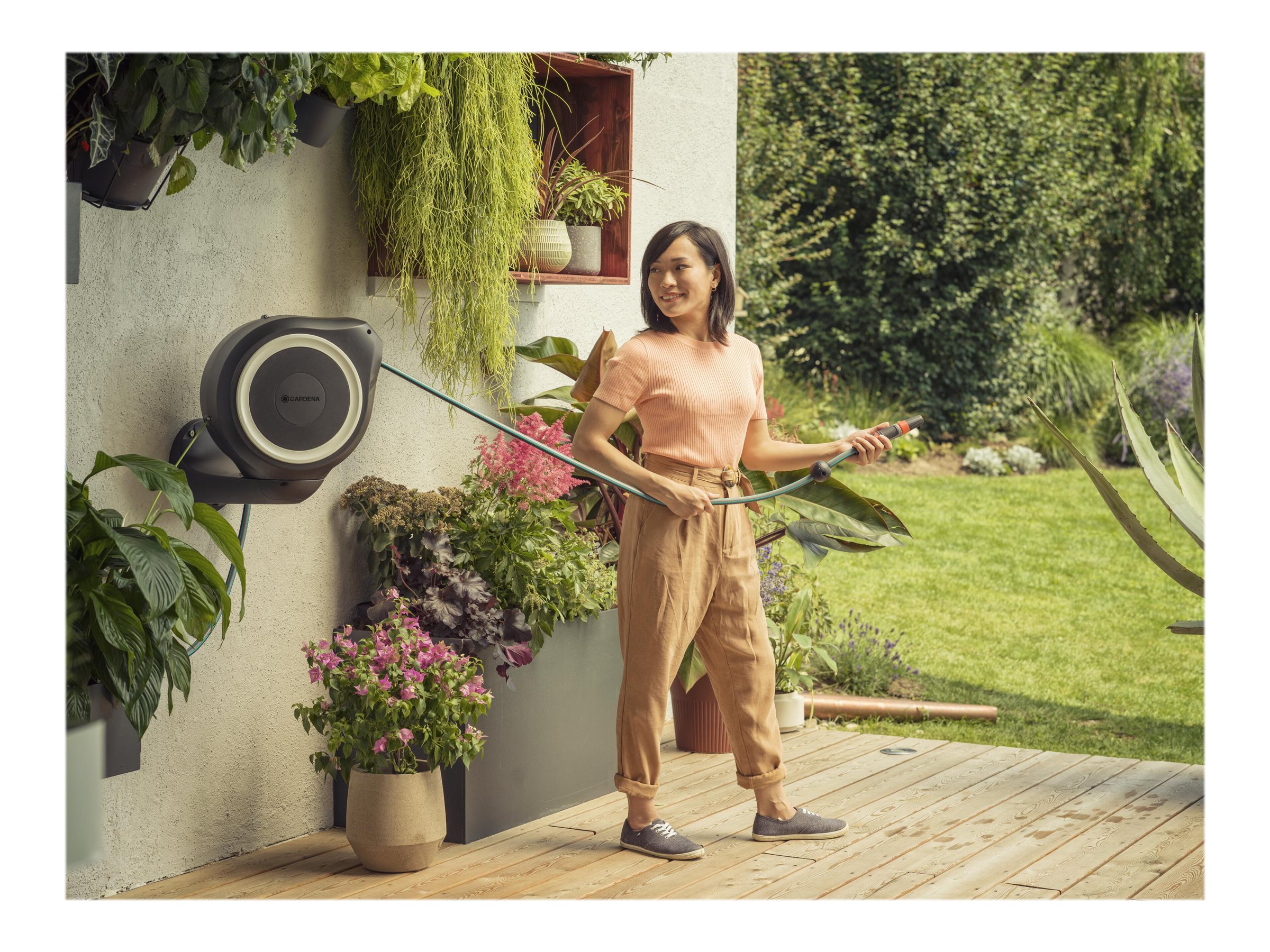 Gardena RollUp M Schlauchbox 20 m Weiß