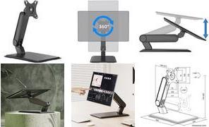 LogiLink Befestigungskit (Monitorarm) einstellbarer Arm - für LCD-Display (BP0201) (BP0201)