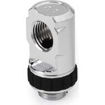 Alphacool Apex Grip Adapter 90° AG/IG G1/4 drehbar chrom (14888)
