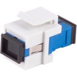 S/CONN maximum connectivity LWL-Keystone Verbinder, SC-SC, Simplex, blau (08-10210)