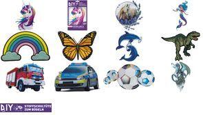 ROTH Bügelbild für DIY-Stoffschultüte, Fußball Bügelbild: Stickerei mit Druck, Maße: (B)106 x (H)200 mm, - 1 Stück (658106)