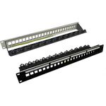 ROLINE 19"-Keystone-Modulträger 24Ports geschirmt blank Clipbef. (26.11.0390)