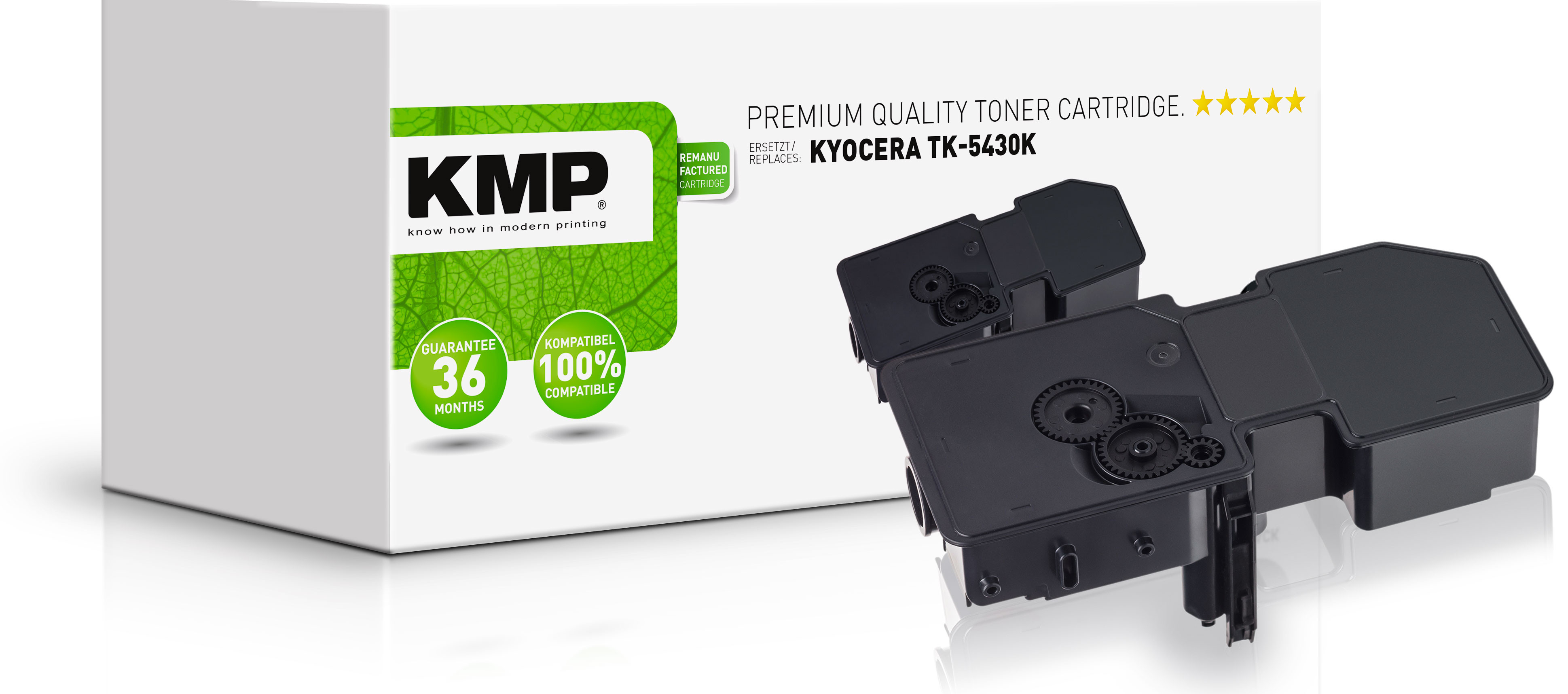 KMP Tonerkartusche 2927,0000 remanufactured für Kyocera PA2100/MA2100 Serie TK-5430K 1250 Seiten Schwarz