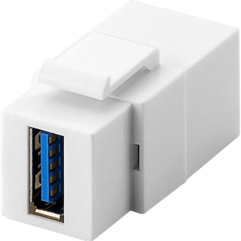Goobay 79927 Flach Weiß USB A USB A Weiblich