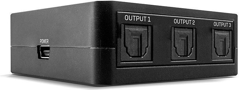 Lindy Audio-Splitter 70480 TosLink 1 auf 3 Schwarz