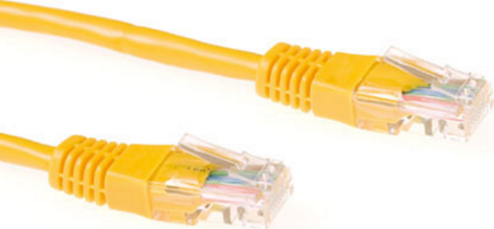 EWENT Yellow 7 meter U/UTP CAT5E CCA patch cable with RJ45 connectors