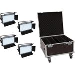 EUROLITE Set 4x LED PLL-480 QCL Panel + Case (20000899)