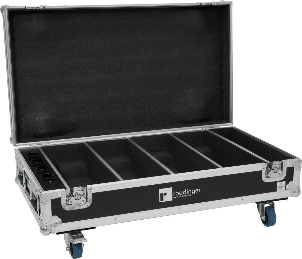 ROADINGER Flightcase 4x AKKU BAR-6 QCL mit Ladefunktion (31005176)