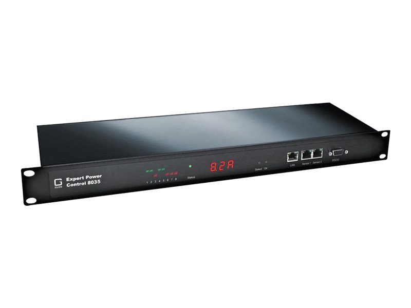 Gude Expert Power Control NET 8035-1 PDU 8x C13 Ethernet 1U Schwarz