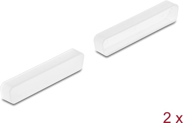 Delock Staubschutz für D-Sub 37 Stecker 2 Stück transparent (67126)