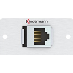 Kindermann 7444000527. Buchsen-Typ: RJ-45, Module Menge (max): 1 Modul(e). Produktfarbe: Aluminium, Material: Aluminium. Breite: 50 mm, Tiefe (min): 5,2 cm (7444000527)