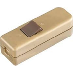 Bachmann 924.050. Typ: Rocker switch, Anzahl der Pole: 1P, Produktfarbe: Gold. Breite: 76 mm, Tiefe: 26 mm, Höhe: 23 mm (924.050)