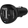 Varta Portable Power Car power - Auto-Netzteil - 17 Watt - 3,4 A - 2 Ausgabeanschlussstellen (USB) - auf Kabel: Micro-USB (57931101401)