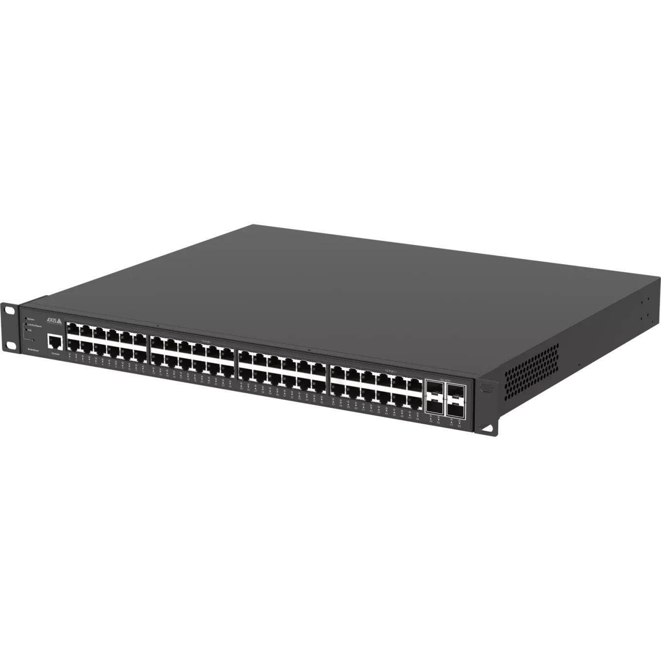 Axis D8248 Managed Switch 48 x 10 Gigabit Ethernet + 4 x 10 Gigabit SFP+ PoE++ Schwarz