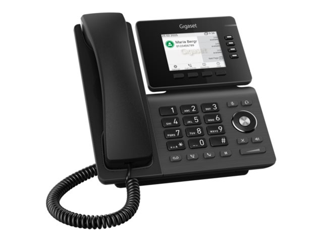 Gigaset P810B IP PRO VoIP-Tischtelefon 3,36" TFT-Farbdisplay USB Bluetooth PoE Schwarz