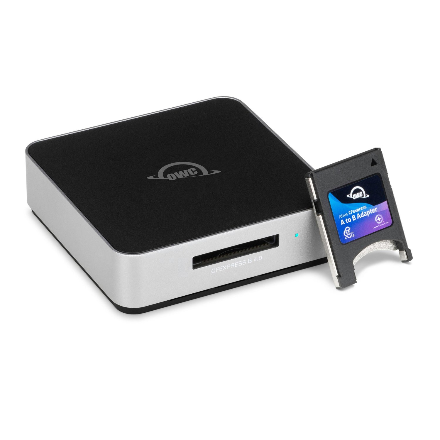 OWC Atlas USB 4.0 CFexpress Type B Kartenleser Schwarz, Grau
