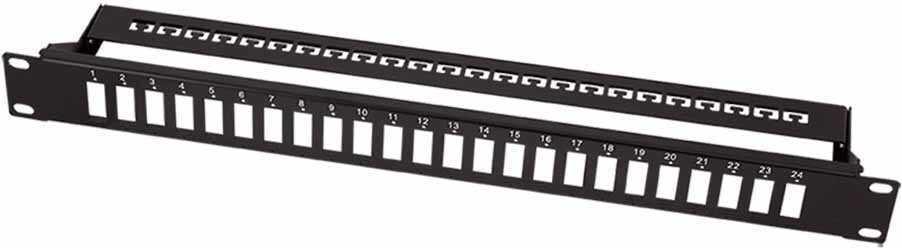 LogiLink 19" LWL-Panel für 24x SC-Duplex/LC-Quad Kupplungen (FB0003B)