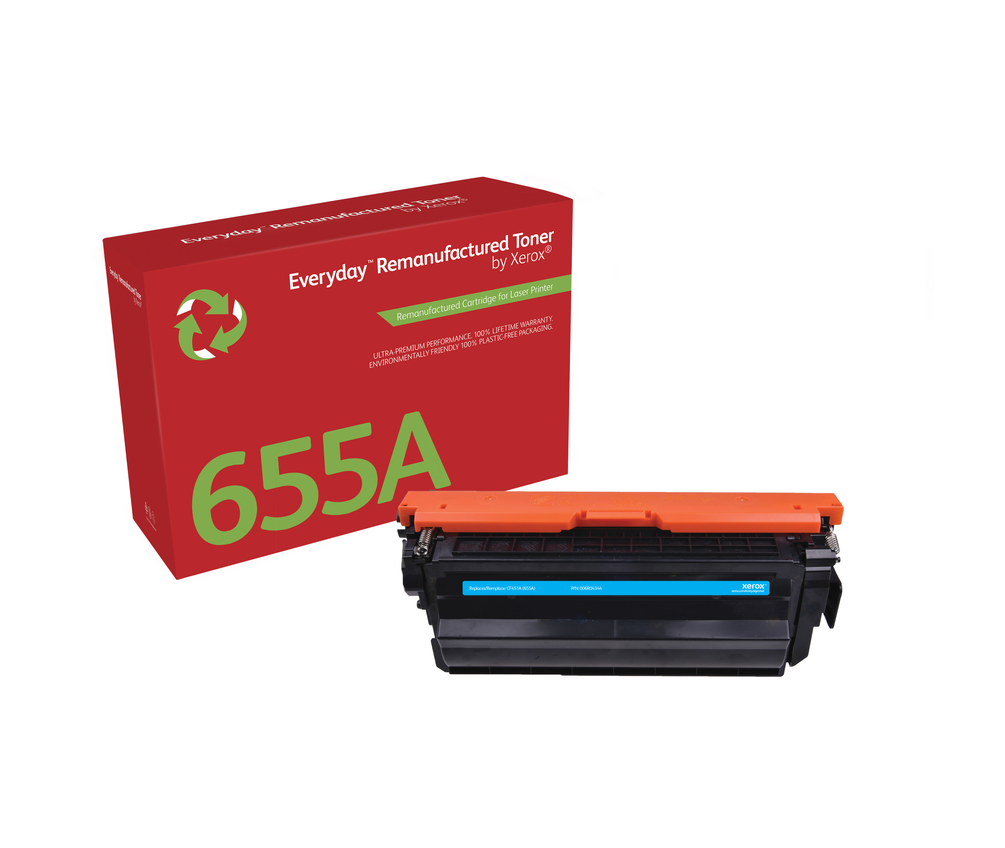 Xerox Everyday Tonerpatrone Cyan kompatibel mit HP 655A (CF451A) Standardkapazität