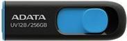 ADATA UV128 USB-Stick 256 GB USB Typ-A 3.2 Gen 1 (3.1 Gen 1) Schwarz - Blau (AUV128-256G-RBE)