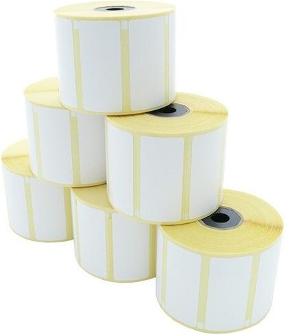 ARTDEV Etikettenrolle - Thermodirekt, 56 x 25mm, D76-80mm, Kern 12/25,1000 Etiketten/Rolle, ablösba... (EDA 056-025 K25 D076 STAN)