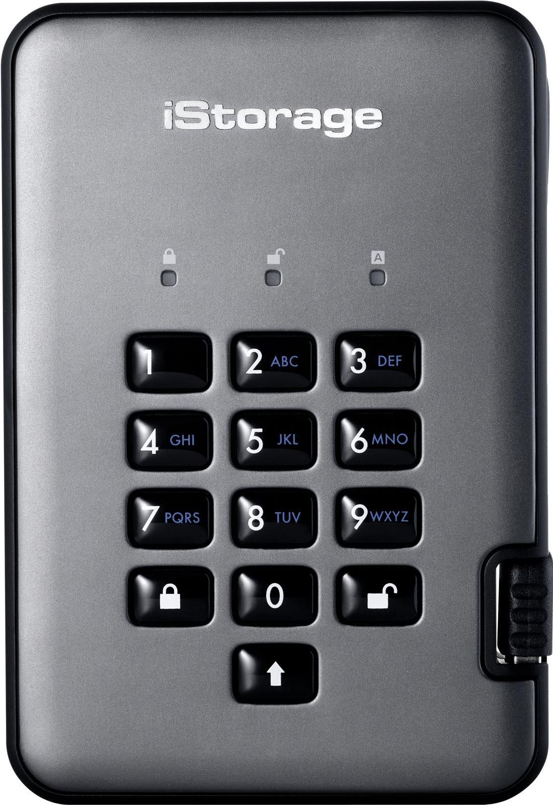 iStorage diskAshur PRO2 512 GB Externe SSD USB 3.2 Schwarz