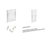 helit Prospekthalter PLACATIV, 1-3 DIN A4, glasklar Fachtiefe: 35 mm, SAN Material (H6810102)