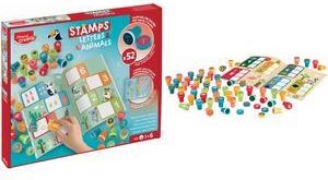 Maped Creativ Motivstempel-Set "BUCHSTABEN & TIERE", Karton mit selbstfärbenden Stempeln, aus Kunststoff, Stempelgröße: - 1 Stück (907060)