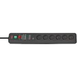 Brennenstuhl 1159541376 Secure-Tec, power distribution unit, 6 sockets type E, 3m, black, with switch and surge protection. Number of sockets: 6 (be) secure 6v surge 19.500a (1159541376)