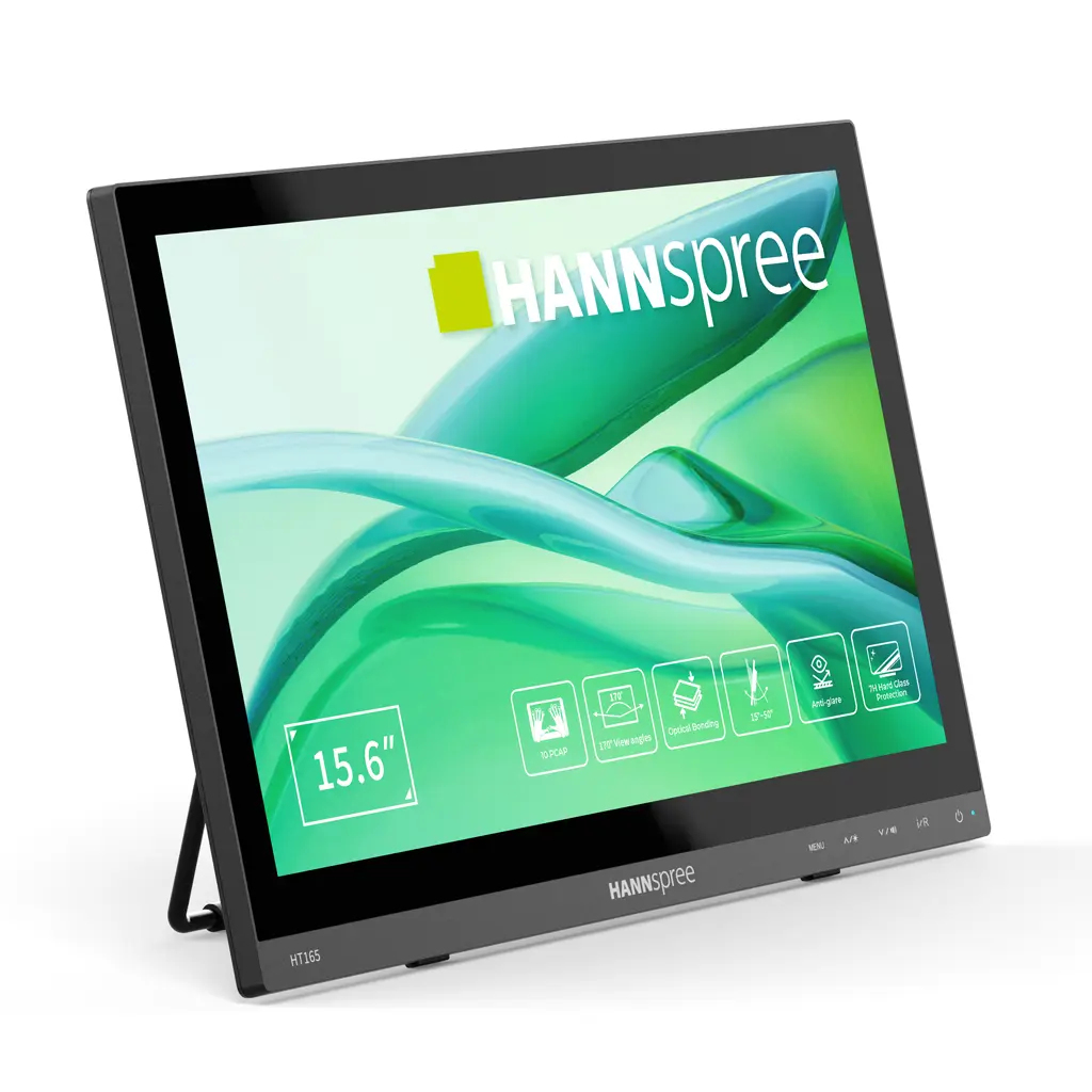 Hannspree HT165HPB 15,6" Full HD IPS Touchscreen LED-Monitor HDMI VGA Schwarz