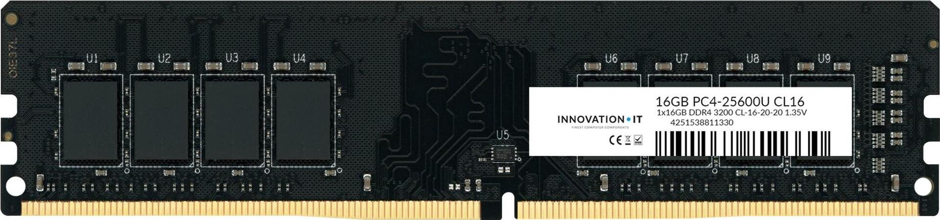 RAMDDR4 3200 16GB Innovation IT CL16-20-20 1.35V LD 8-Chip (4251538811330)