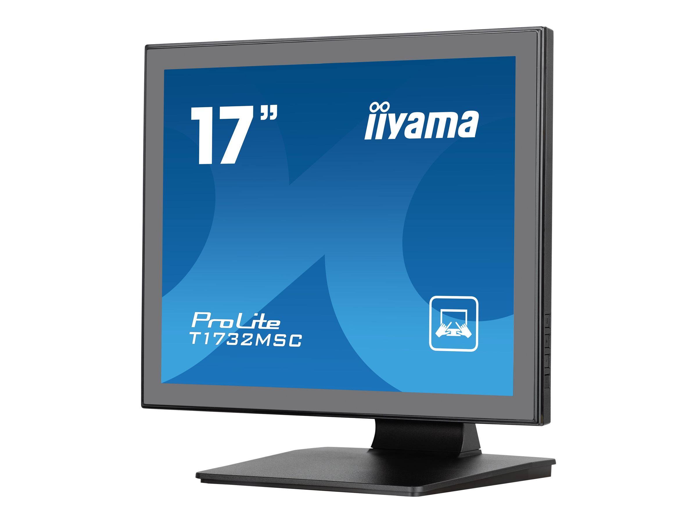 Iiyama ProLite T1732MSC-B1S 17" Touchmonitor (1280 x 1024, 10-Punkt Multitouch, IP54) Schwarz, Matte