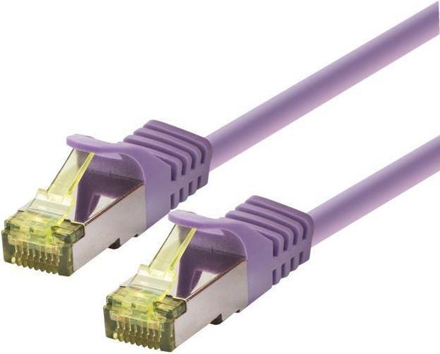 LOGON SSTP Cat6a Netzwerkkabel Violett 1 m (TCR6ASS010V)