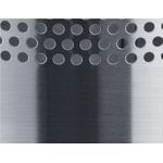 helit Stahl-Papierkorb, mit Lochdeckor, 15 Liter, edelstahl rund, Durchmesser: 255 mm, Höhe: 310 mm (H2515700)