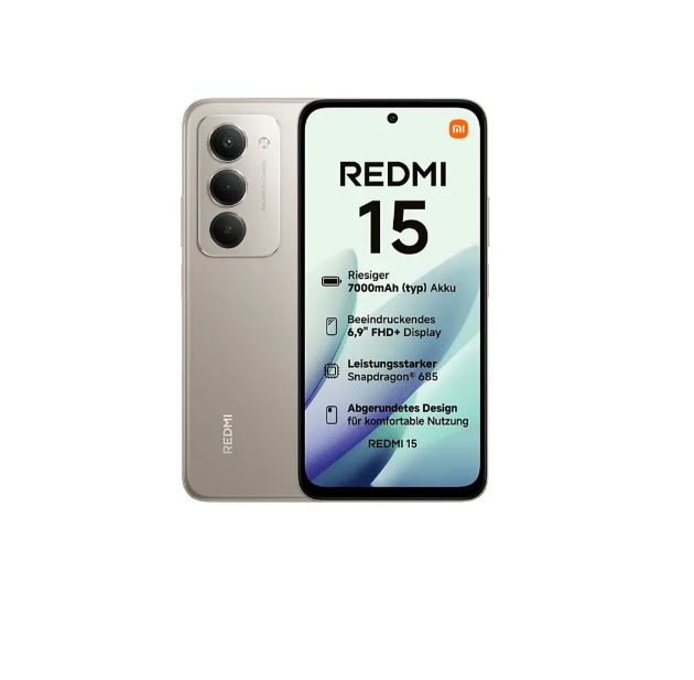 Xiaomi Redmi 15 4G Dual Sim 8GB RAM 256GB - Titan Gray [Energieklasse B] (MZB0L15EU)
