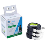 G + G Farbband G&G Dymo 91221 black/white 3-Pack (14973)