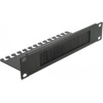 DeLOCK Cable Management Brush Strip with Cable Support Plate (66483)