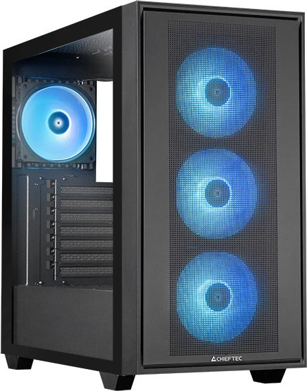 Chieftec Hunter 3 GS-03B-OP Midi-Tower Gaming Gehäuse E-ATX Schwarz ARGB
