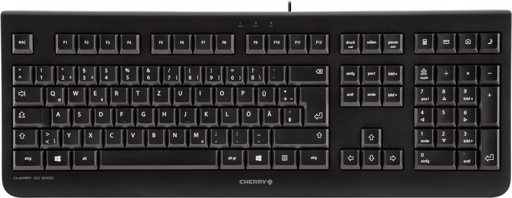 CHERRY DC 2000 Tastatur-und-Maus-Set (JD-0800BE-2)