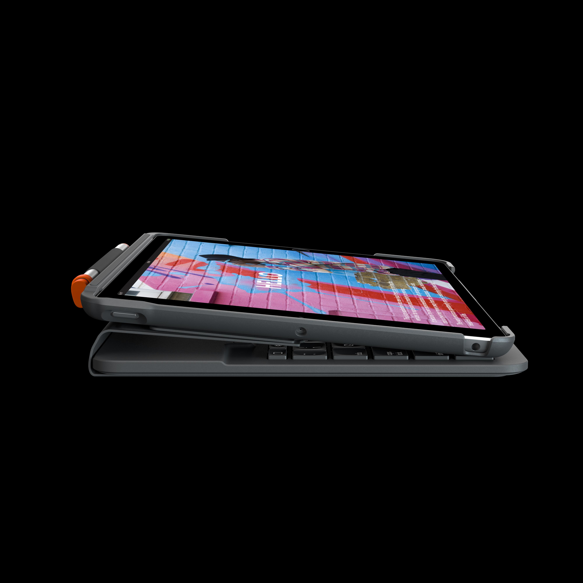 Logitech Slim Folio AZERTY Französisch Bluetooth Graphit