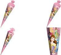 ROTH Motiv-Schultüte "Disney Princess", rund, 700 mm Lizenz-Schultüte, Filzverschluss, mit stabiler ROTH-Spitze - 1 Stück (677498)