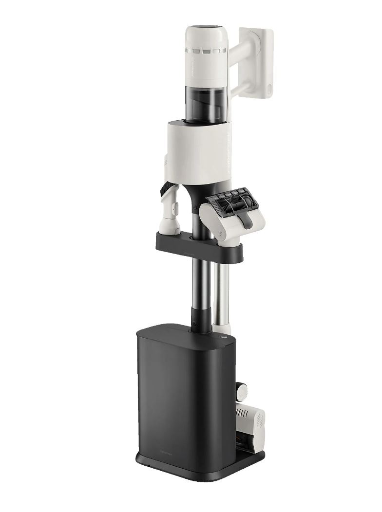 Roborock H60 Hub Akku-Stabstaubsauger mit Absaugstation, 115 AW, 60 Min Laufzeit, Weiß