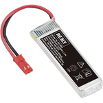 Reely Modellbau-Akkupack (LiPo) 3.7 V 600 mAh Zellen-Zahl: 1 25 C Softcase BEC (RE-7853484)