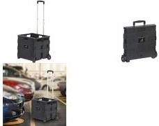 kangaro Klapp-Transportkarre mit Klappbox, Tragkraft: 35 kg Box aus PP, Maße aufgeklappt: (B)420 x (T)405 x (H)380 mm, - 1 Stück (K-672001)