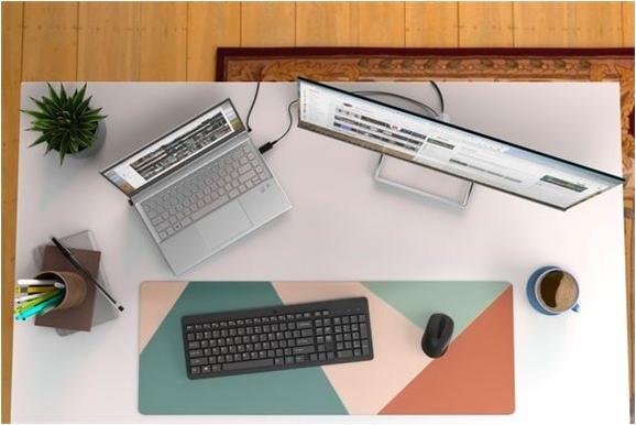 HP 330 Kabelloses Tastatur- und Maus-Set Deutsch Schwarz