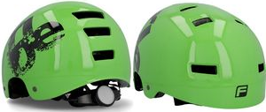 FISCHER Fahrrad-Helm "BMX Ride", Größe: S/M Innenschale aus hochfestem EPS, verstellbares, beleuchtetes - 1 Stück (50445)