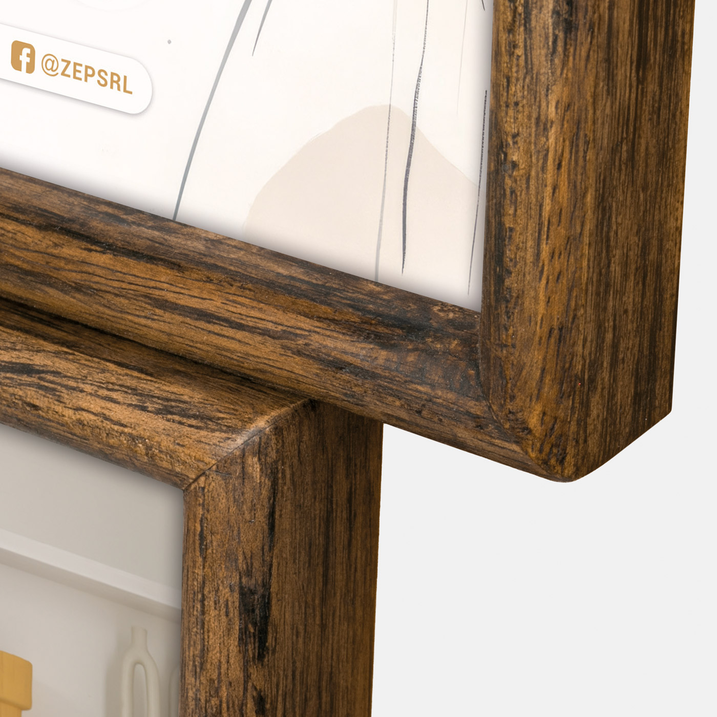 ZEP Amiens Multi-Bilderrahmen 15x20 3x10x15 2x13x18 Holz Braun