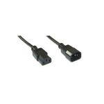 INLINE Kaltgeraeteverlaengerung schwarz 1,5m (16631A)